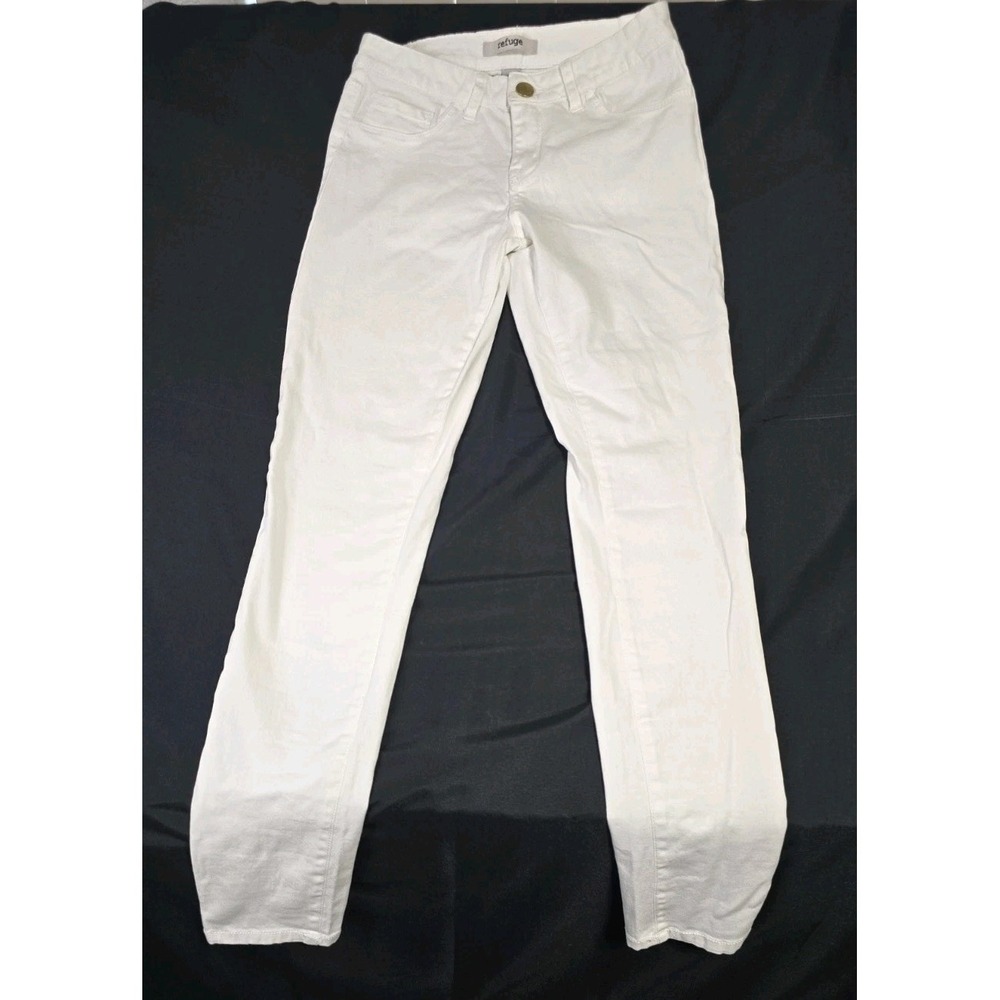 Refuge Women's Size‎ 2 Skinny Stretch Jeans White Tight Leggings